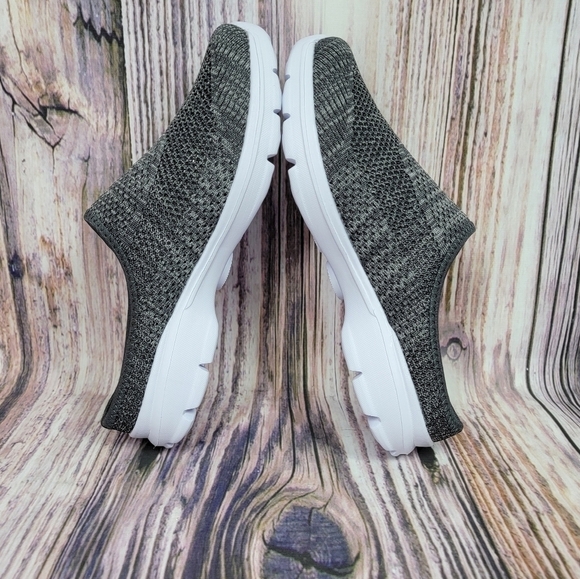 Gray Marled Textured Mesh Mule Sneakers Pattrily - Picture 7 of 12